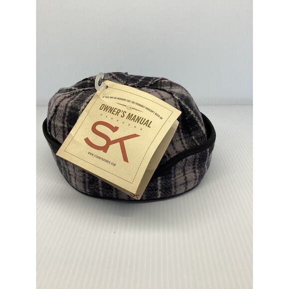 Duluth Pack Stormy Kromer Wool Hat Black Plaid 7 3/8 Made In USA. - Picture 5 of 6
